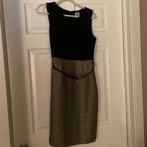 Anne Klein belted mid-length dress